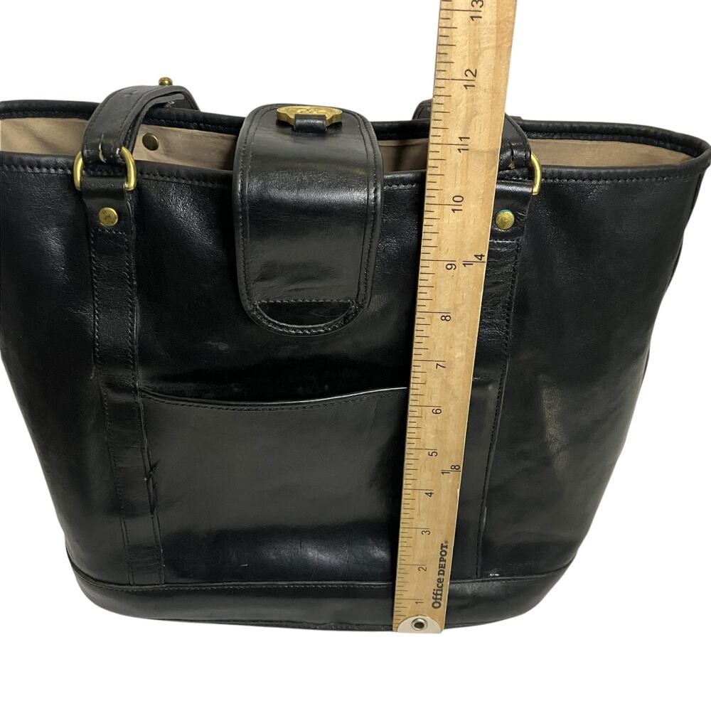 Brahmin Black Leather Tote Shoulder Bag - Picture 10 of 12